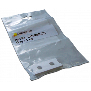 Вставка модульная под два адаптера ST в розетку LAN-MB, белая